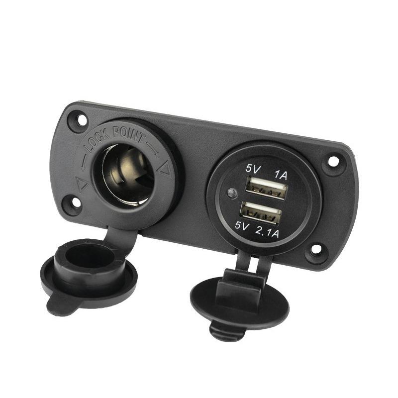 Автомобильная розетка прикуривателя 12 В с двойным зарядным устройством USB Установка автомобильной розетки