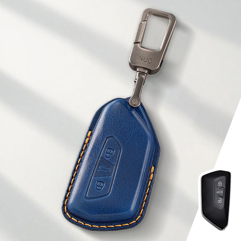 uwhxm4 Genuine Leather Protector for Volkswagen VW Golf  8MK8 ID 4 ID3for Skoda Octavia A8 MK4 Key Case Cover Fob