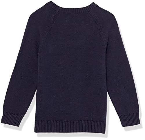 Пуловер с круглым вырезом для мальчиков Amazon Essentials, темно-синий и змеиный принт, размеры 135-145