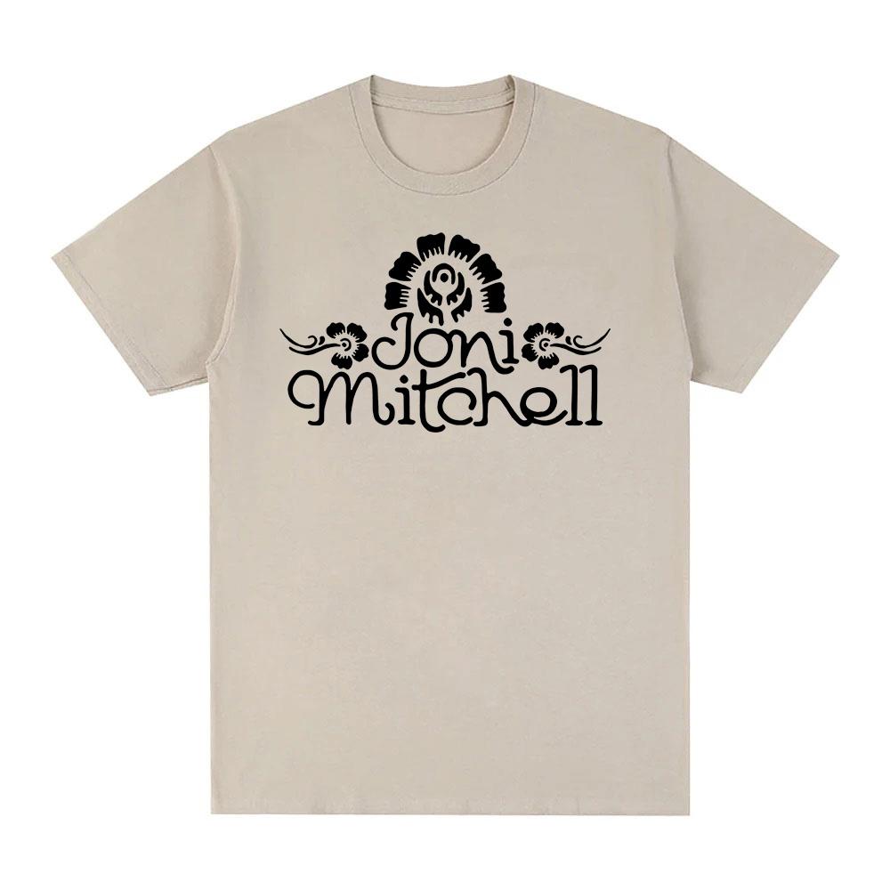 Joni Mitchell T-Shirt Summer Round Neck Short Sleeve Clothing Cotton Women Tee-shirt Casual Graphic Printing Tops