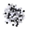 100Pcs Hair Beads Plastic Transparent Hair Extension Link Beads for DIY Hair Braiding Ornaments