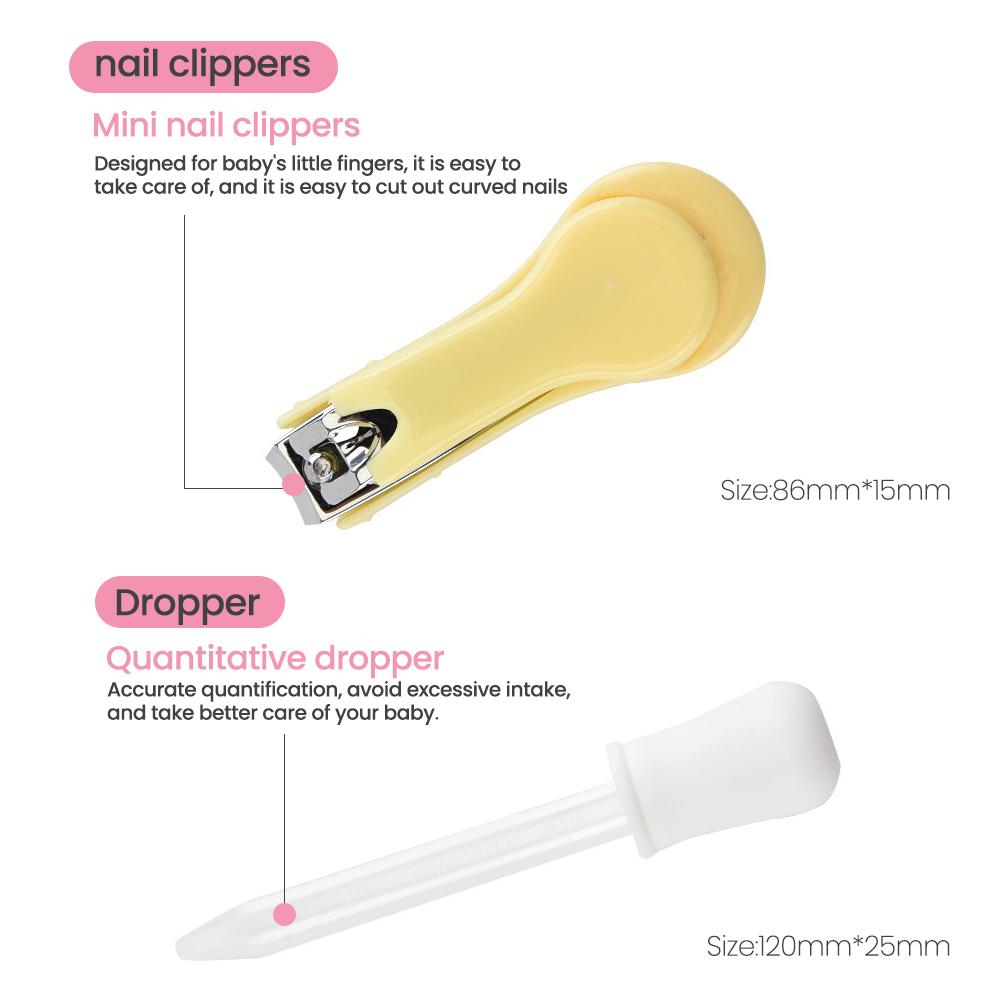 10pcs Set Nail Cutter Nail Cutter Set Maternal and Child Care Hair Healthcare Nose Cleaner Baby Care Set