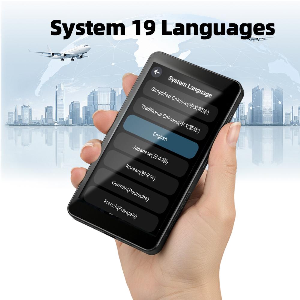 Multifunctional T22 Translator 142 Languages AI Translate 2300mAh 1+16GB Full Touch Screen Photo Voice Group Offline Translation for Travel and Study
