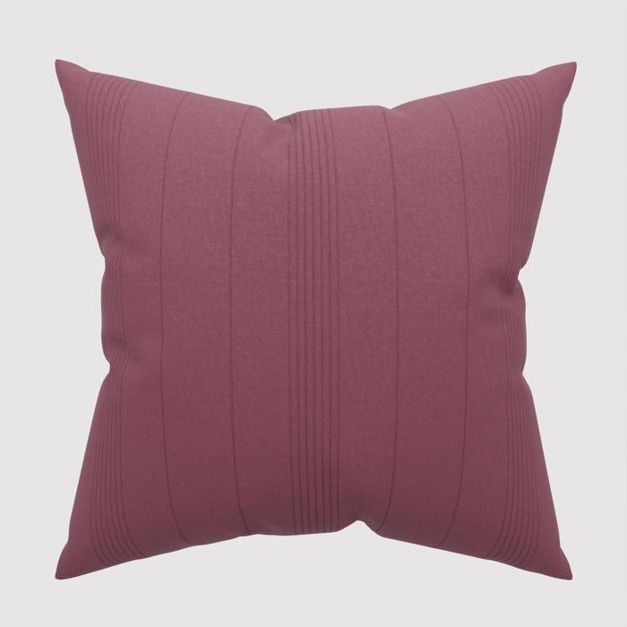 Cushion Cover 60x60 Cm ADELE Raspberry, by Soleil d'Ocre