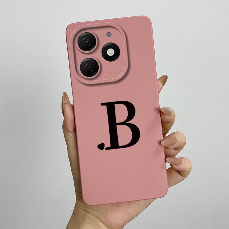 Чехол для Tecno Spark 20 Pro Чехол для телефона Tecno Spark 20 Tecno Spark 20C BG7n BG7 KJ5 KJ6 Милые начальные буквы Матовый ТПУ Мягкий чехол