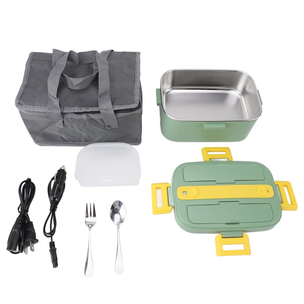 Electric Lunch Box 1.8L 360 Degree Circulation Heating SUS304 Liner Dishwasher Safe Portable Heated