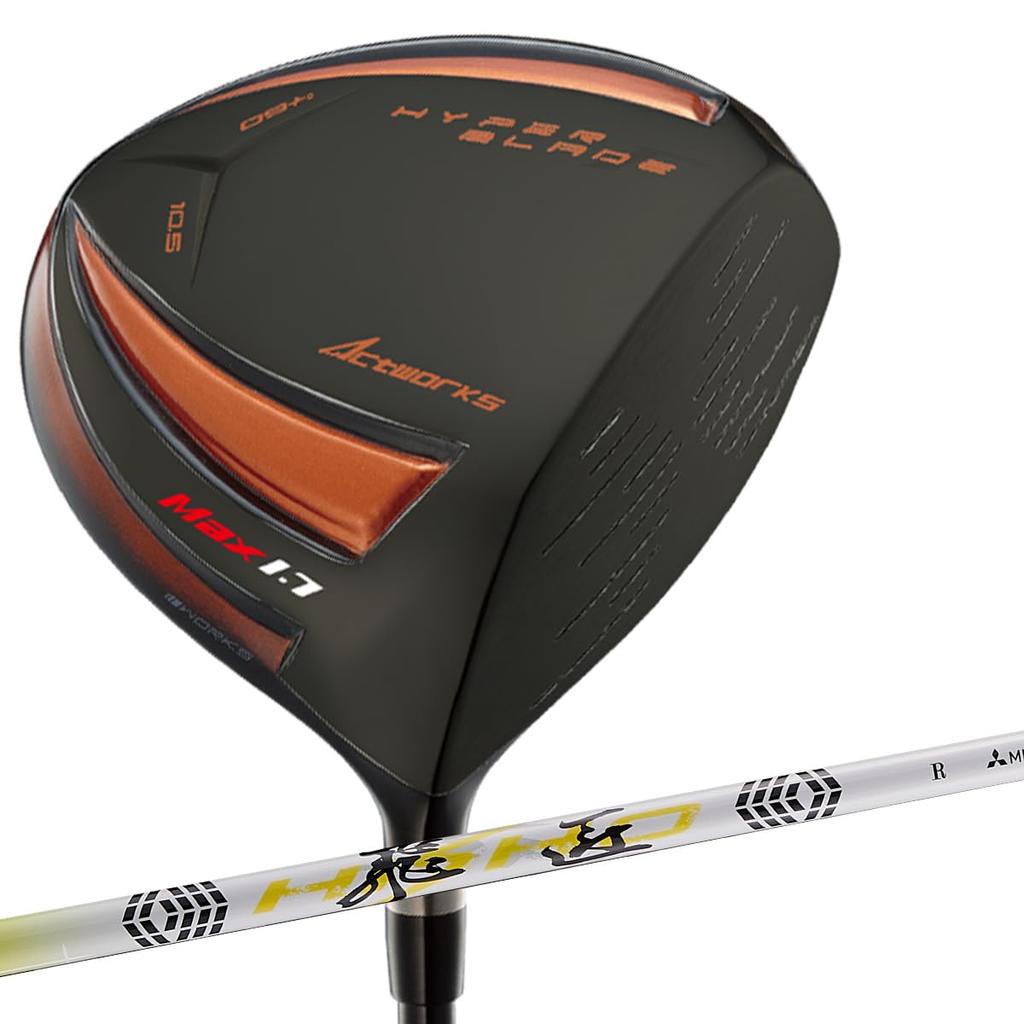 WORKS GOLF Ultra High Repulsion Driver Hyper Blade Gamma Black Premier MAX1.7 Tosho Shaft Long 47 дюймов 10,5 градусов R Праворукий