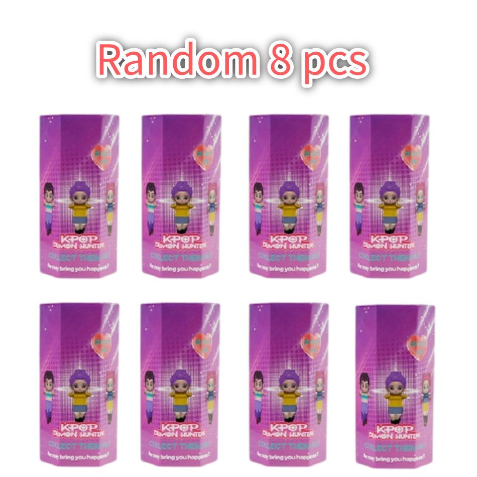 12 шт./стиль K-pop Охота на демонов Аниме Фигурки Случайная серия Blind Box Украшения ПВХ Модель Куклы Игрушка Для Детских Рождественских Подарков