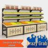 Miling Supermarket Fruit and Vegetable Display Rack