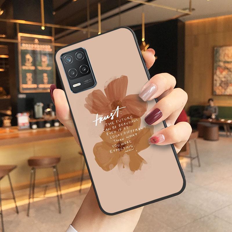 Чехол для телефона с художественным цветочным словом и цитатами для OPPO Realme GT 2 Pro X2 Pro XT C25S 8 7 6 Pro 6i GT Master C3 C21 C21Y C11 X3 SuperZoom