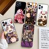 Силиконовый мягкий чехол Genshin Impact Аратаки Итто для iPhone 17 Air 11 14 16 15 Pro Max 12 13 Mini 16 Plus 16e Задняя крышка