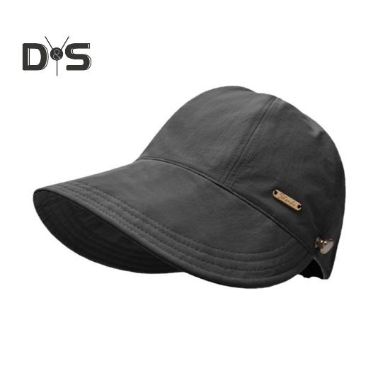 Outdoor Hat Sun Protection Anti-UV Wide Brim Solid Color Adjustable Head Circumference Foldable Lightweight Gardening Travel Sun Hat