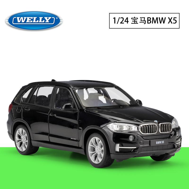 WELLY 1:24 Scale Diecast Car Toy BMW X5 High Simulation Model Classical SUV Metal Alloy Toy Car For Children Gifts Collection