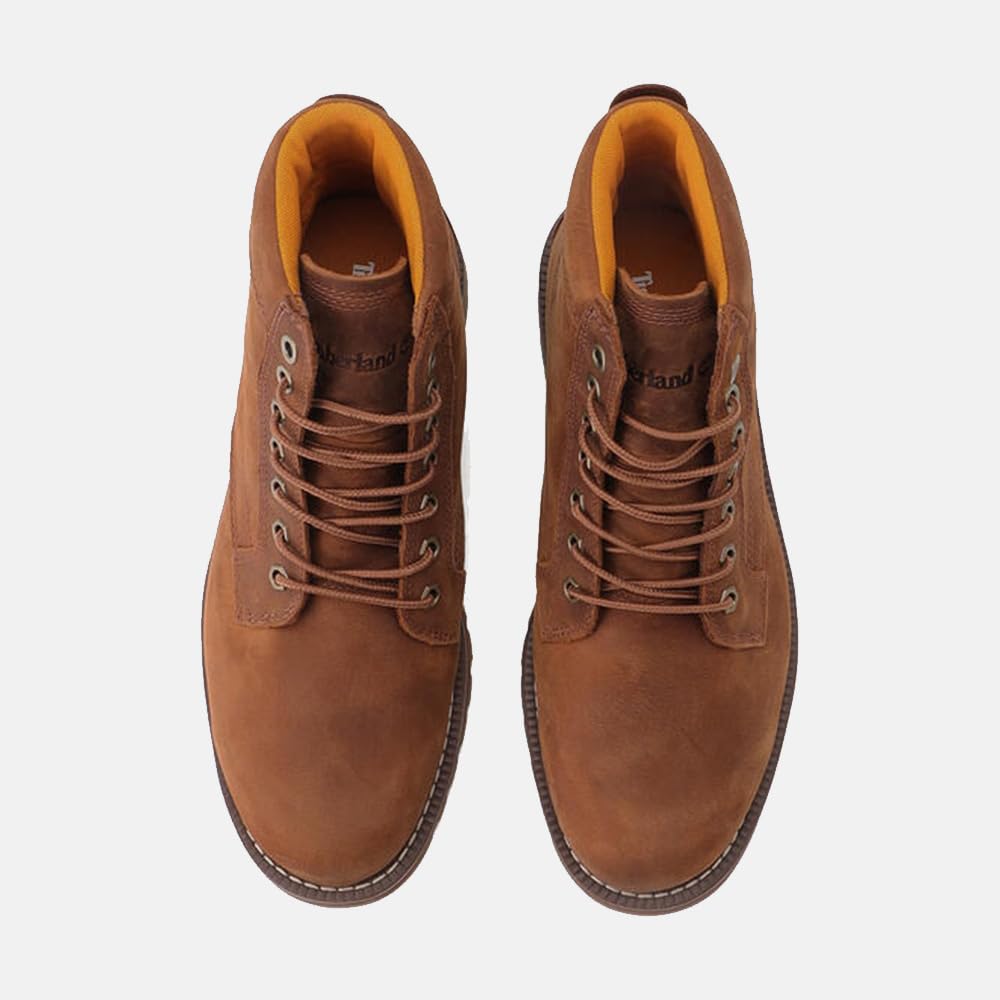 Timberland Redwood Falls Mid Waterproof Boots for Men TB1A44MYF131 Brown Lace-Up 7.0 / 25.0cm