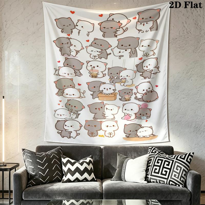 BUBU&DUDU Wall Tapestry Aesthetic Wall Hanging Printed Fabric Blanket Decorative Tapestries for Bedroom Living Room Home Decor