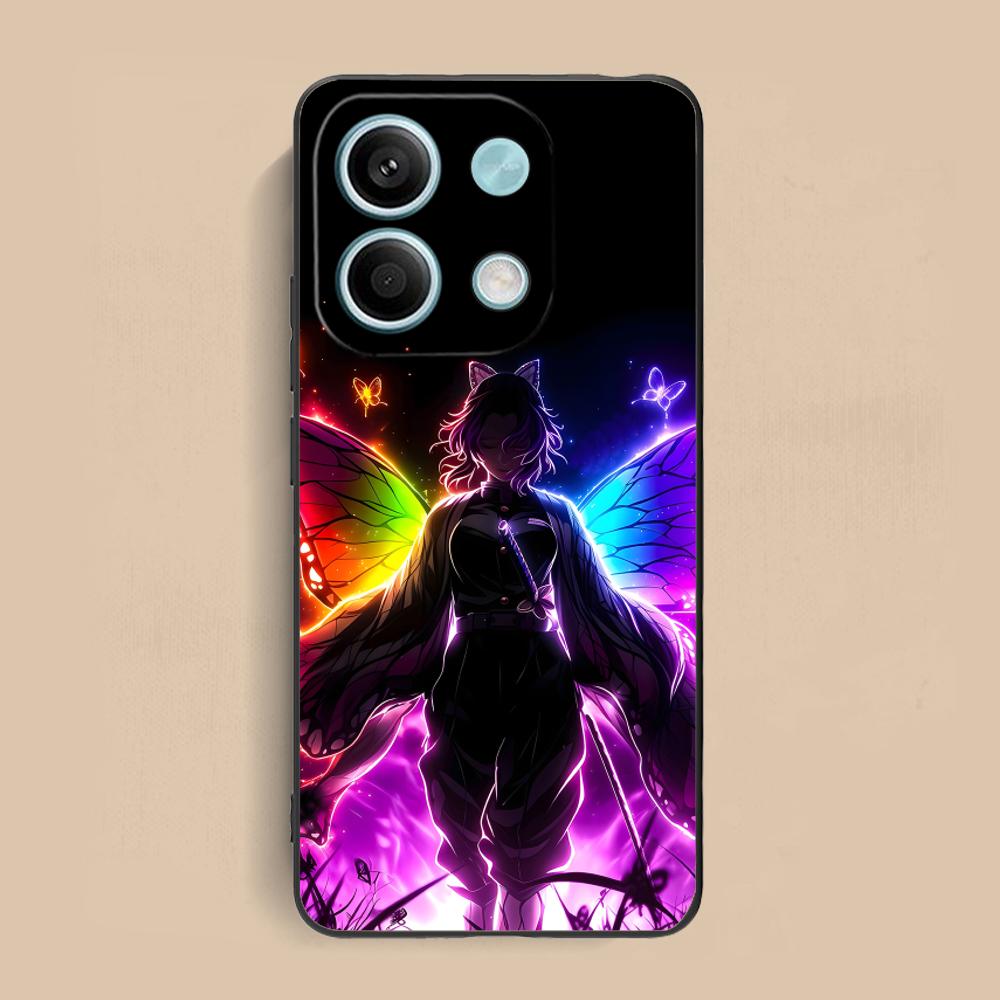 Demon Slayer Shinobu Phone Case for Xiaomi Redmi Note 14 13 12 11 A5 3 2 1 Pro Plus 4G 5G Colour Printing Pretty Luxury Cover