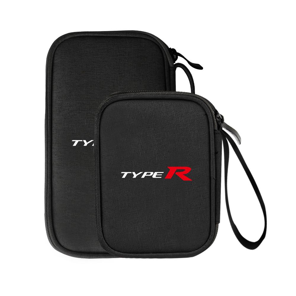 AQW1 Car Digital Supplies Storage Bag Key USB Cable Earphone Organizer Box For Honda Civic Accord Hrv Jazz CR-Z Element Insight MDX