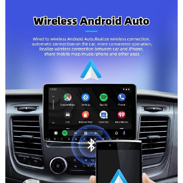 Carplay Android Wireless 2-In-1 Adapter Car Gadget Smart Magic Box Plug and Play 5Ghz Wifi Plug and Play Seconds Link