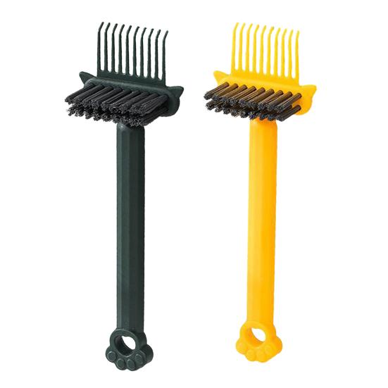 1/2/3/4 шт. Очиститель для волос с ручкой в виде кошачьей лапки Двусторонняя массажная расческа с воздушной подушкой Инструмент для чистки Портативный для дома, путешествий, салона Инструмент для удаления волос с расчески