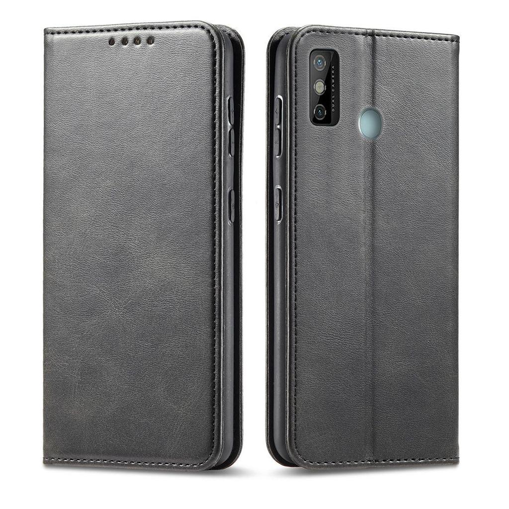 Премиальный чехол-кошелек из ПУ-кожи для TECNO SPARK 6 GO с магнитной застежкой и подставкой