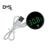 Fish Tank Digital Thermometer LED Display Aquarium Thermometer Cordless Stick-On Design Terrarium Water Temperature Measurement