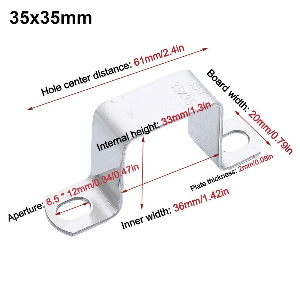 М-образный U-образный квадратный прямоугольник Ом трубка седло зажим для карт горловина обруч хомут для конского шланга трубка