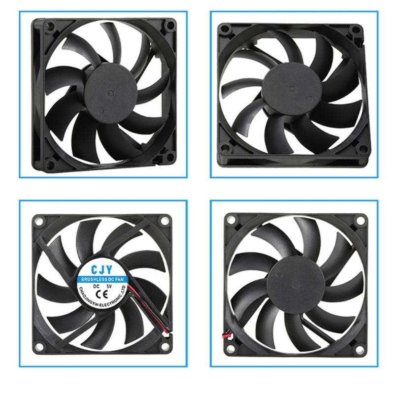 Мощный 80-мм вентилятор для охлаждения компьютера для игровых ПК, серверов, отвода тепла, компьютерного роутера, аксессуары для корпуса ЦП