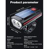 Bicycle Horn Light USB Rechargeable Mountain Road Bike Front Lamp Power Solar Charing Cycling Headlight with Horn 120dB