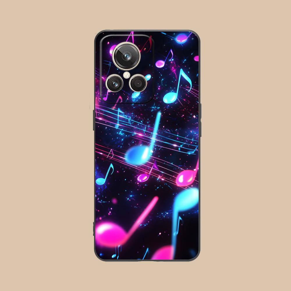 Чехол для мобильного телефона с нотным станом для Realme 15 14 13 12 11 10 9 Pro Plus T i Lite 5G Цветная печать Чехол Чехол Роскошный