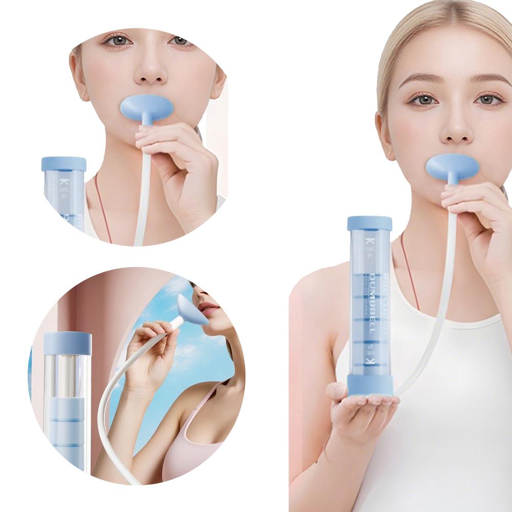 1 Set Breathing Exercise Device Abdominal Muscle Trainer Deep Breathing Dumbbell Men Women Adults Lung Capacity Training Device