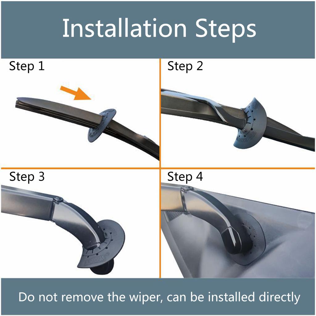 2Pcs/Pack Silicone Windshield Wiper Arm Bottom Hole Protective Cover for Car Accessory