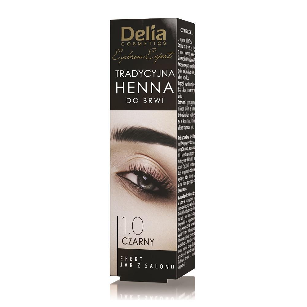 Delia Precision Black Eyebrow Henna Kit - 50ml Professional Formula for Expert Brow Sculpting