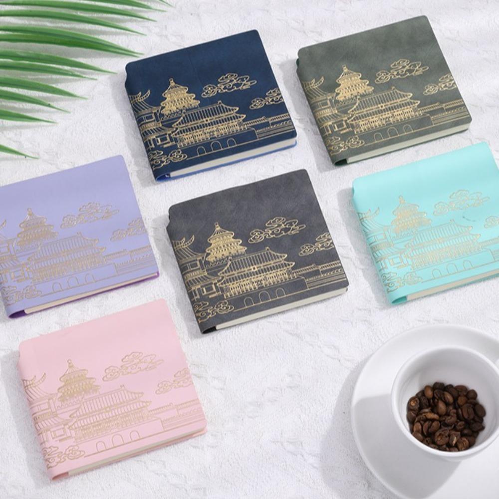 Мягкий переплет Портативный ежедневник Квадратный справочник записей встреч Карманный блокнот для записей Школьный