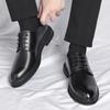 Fashion Men's Business Shoes Black Leather Formal Shoes for Men Lace Up Oxfords Wedding Party Office Summer Shoe Man Zapatos De Hombre