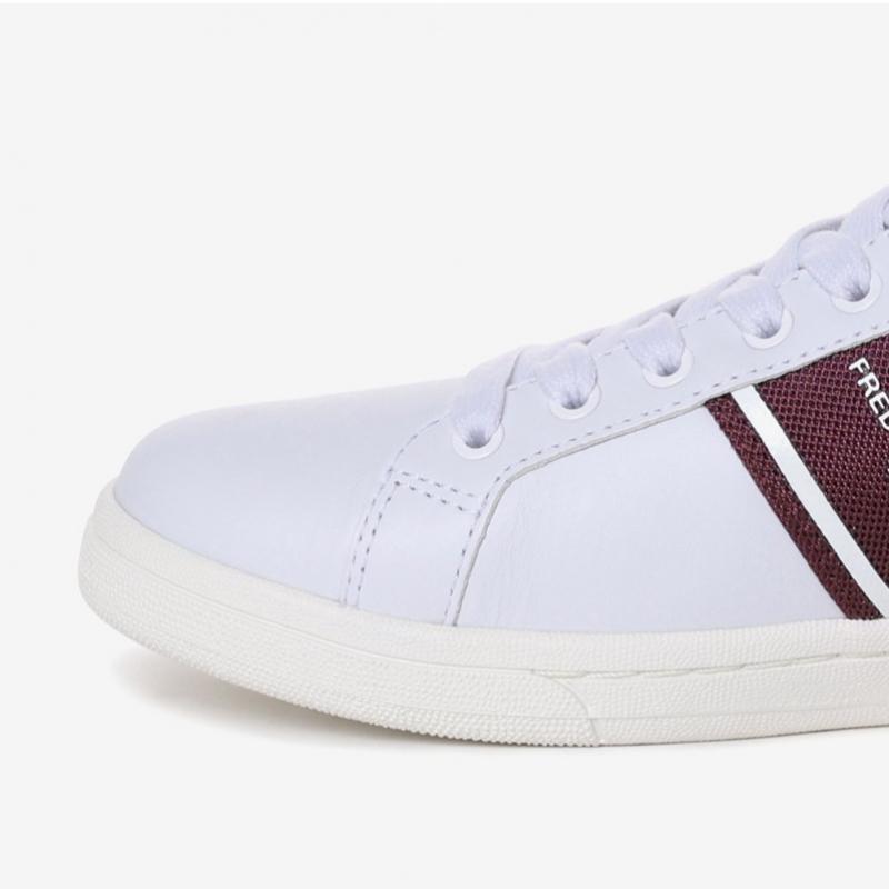 Fred Perry White Sneakers B721 Leather Unisex