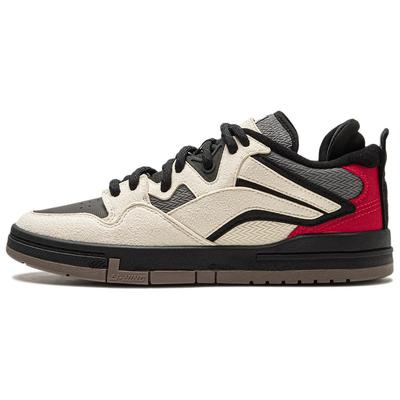 Li Ning We I Pro Skateboard Series Удобные универсальные прочные нескользящие низкие кроссовки для скейтбординга женские кроссовки светло-серо-красные AECU038-3