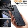 Magnetic Case For Magsafe Mag Safe Samsung Galaxy S25 Ultra 5G 2025 S24 FE S23 Plus S22 Slim Translucent Matte Black Shockproof Phone Cover Accessory