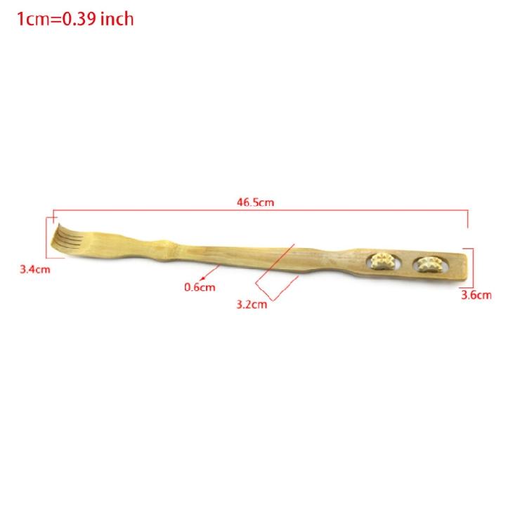Роликовый скребок для спины Прочный бамбуковый массажер Скребок для спины