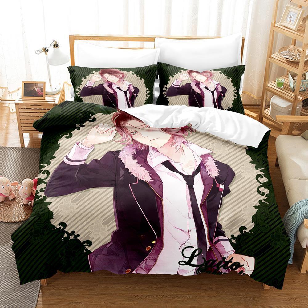 Game Diabolik Lovers Bedding Set Single Twin Full Queen King Size Bed Set Adult Kid Bedroom Duvetcover Sets Anime Bed Sheet Set