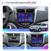 icreative Carplay 2din Android автомобильный радиоприемник мультимедийный видеоплеер для Hyundai Solaris Accent Verna 2010-2016 с кнопкой навигации GPS 2 + 32 ГБ