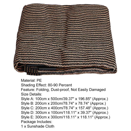 Солнцезащитный солнцезащитный чехол, влагостойкий полиэтилен, легко повреждается, солнцезащитная сетка, принадлежности для балкона