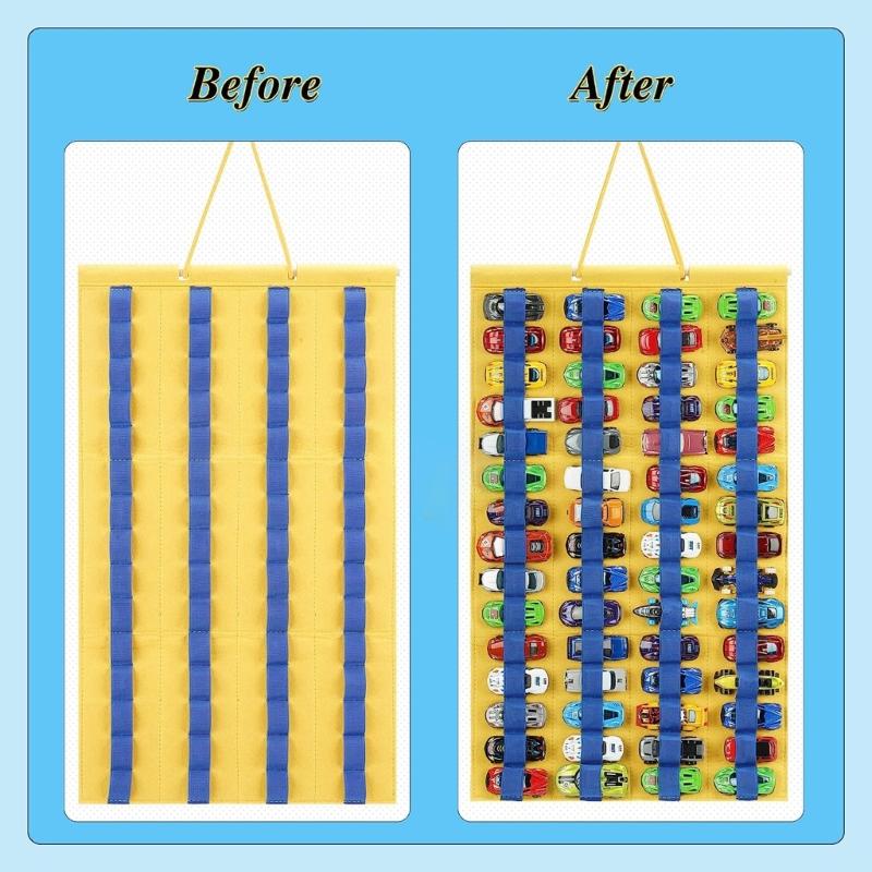 Подвесные органайзеры для хранения игрушечных машинок, игрушечных грузовиков, витрина для игрушечных машинок, вмещают 60 игрушечных машинок и игрушечных грузовиков