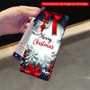 2DFlat Samsung phone case Merry Christmas Wreath with Red Bow and Poinsettia Applicable to Galaxy S22 S23 S24 S25ULTRA S26 A12 A13 A14 A15 A16