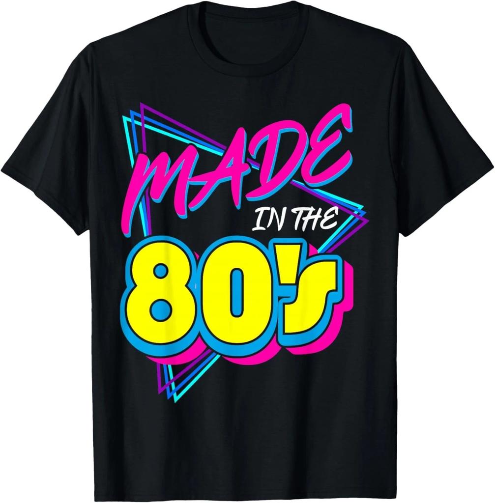 Made in The 80s 1980s Retro Nineteen Eighties Vintage Music T- Shirt