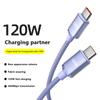 120 Вт кабель Usb C - Type C для iPhone 15 Pro Max Xiaomi 13 Oneplus Poco Oppo Pd быстрая зарядка Usb-C кабель для передачи данных 0,25 м 1 м 1,5 м 2 м