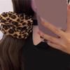 Stylish Scrunchies Leopard Print Hair Ties Comfortable Elastic Bands Styling Hair Accessories for Women and Girls