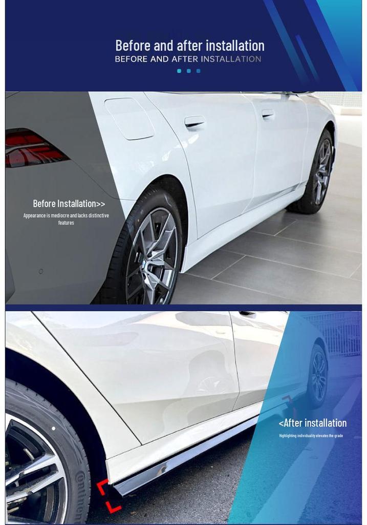 Передний сплиттер, винглеты и боковые юбки для BMW Series для трансграничного тюнинга