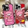 G-Gloomy Bear Soft Phone Case For iPhone 15 16 17 Air 14 Pro Max 16E Plus 13 12 Mini Plating Anti-Fall Fundas