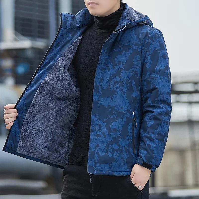 Мужская шерстяная куртка с капюшоном в стиле милитари, водонепроницаемая, толстая, теплая, повседневная одежда