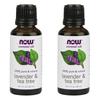 Pure Essential Aroma Oil Lavender & Tea Tree Regular Oil, 30ml, 2 Units